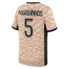 Officiële Voetbalshirt Paris Saint-Germain Lucas Marquinhos 5 Vierde Jordan 2023-24 - Heren